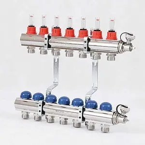 Группа коллекторная с расходомерами 7 отводов 1&quot;в/в x ¾&quot;ек Uni-fitt 440E4307, 3