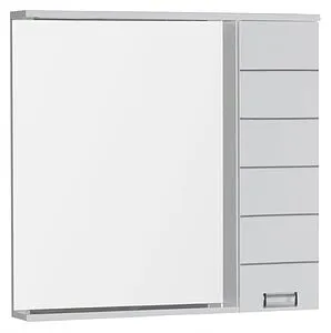 Шкаф-зеркало Aquanet Доминика 90 белый 171920 Шкаф-зеркало Aquanet Доминика 90 белый 171920, 1