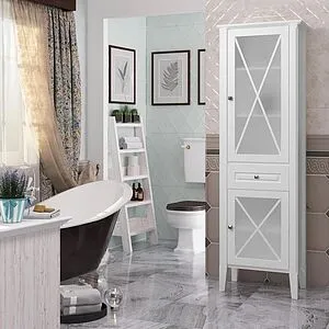 Шкаф-пенал напольный Opadiris Палермо 53 R белый Z0000008561, 5