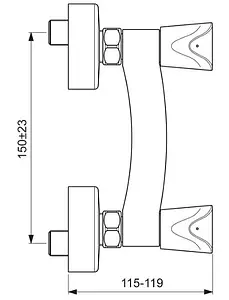 Смеситель для душа Vidima Neo хром BA333AA Смеситель для душа Vidima Neo хром BA333AA, 3