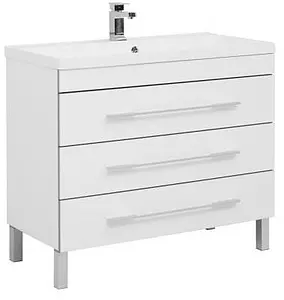Тумба-умывальник напольная Aquanet Верона 100 белый 00178471+00158753 Тумба-умывальник напольная Aquanet Верона 100 белый 00178471+00158753, 1
