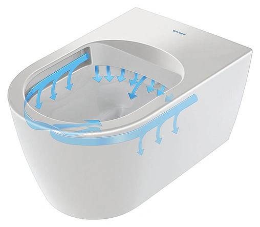 Унитаз подвесной безободковый Duravit ME by Starck белый 2530090000