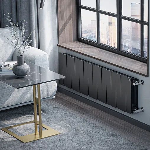 Радиатор биметаллический 16 секций Royal Thermo PianoForte 300 Noir Sable RTPB3030016