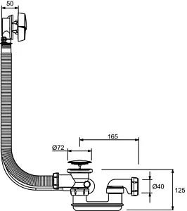 Слив-перелив для ванны Jacob Delafon хром E70174-CP Слив-перелив для ванны Jacob Delafon хром E70174-CP, 2