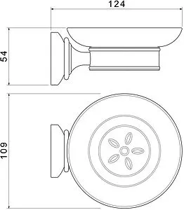 Мыльница Aquatek Классик золото AQ4503PG Мыльница Aquatek Классик золото AQ4503PG, 2