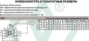 Кран шаровый ¾"н x ¾"н Bugatti Oregon 03250024 Кран шаровый ¾"н x ¾"н Bugatti Oregon 03250024, 2