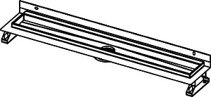 Лоток душевой пристенный 951мм h=53мм TECEdrainline 601001, 3