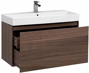 Тумба-умывальник подвесная Aquanet Нью-Йорк 100 орех 00203949+ Тумба-умывальник подвесная Aquanet Нью-Йорк 100 орех 00203949+, 4