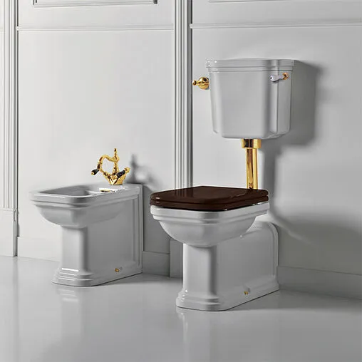 Унитаз со средним бачком Kerasan Waldorf белый 411601+418301+