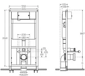 Инсталляция для подвесного унитаза ISVEA Axis 52AL0102I Инсталляция для подвесного унитаза ISVEA Axis 52AL0102I, 2