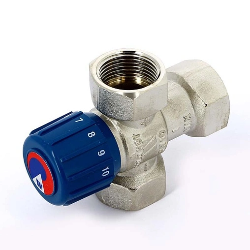 Трехходовой термостатический смесительный клапан 1&quot; +25...+50°С Kvs 2.1 WATTS Aquamix AM63C 10017421