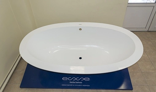 Ванна отдельностоящая из искусственного камня Esse Cuba 202.7x109.5 белый ECUB2027