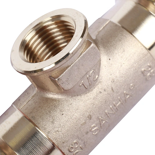 Тройник пресс переходной 28мм x ½"в x 28мм Sanha 8130G 181302812