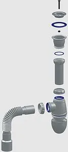 Сифон бутылочный для мойки Unicorn В220Р Сифон бутылочный для мойки Unicorn В220Р, 4