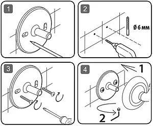 Полотенцедержатель Am.Pm Like хром A8034400 Полотенцедержатель Am.Pm Like хром A8034400, 3