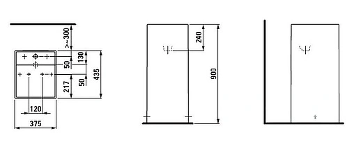 Раковина Laufen Kartell 37 белый 8.1133.1.000.111.1