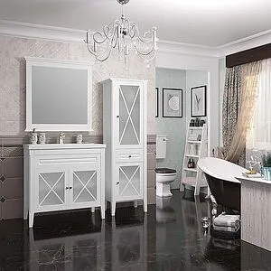 Зеркало Opadiris Палермо 80 белый 00-00002351, 3