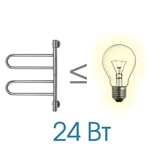 Полотенцесушитель электрический U-образный Energy U-G2K полированная сталь, 4