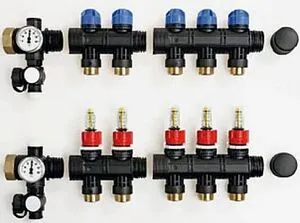 Группа коллекторная с расходомерами 6 отводов 1&quot;нг x ¾&quot;ек TECEfloor SLQ 77390030+77390030+77390010, 3