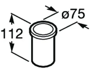 Стакан Roca Nuova белый 816531001, 2