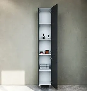 Шкаф-пенал напольный Am.Pm Gem 30 R графит матовый M90CSR0306GM, 3