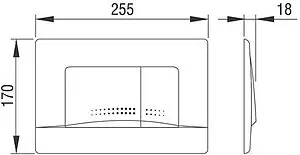 Комплект 6 в 1 Pestan Fluenta Rimless SET40006661AW с кнопкой Active белый глянцевый Комплект 6 в 1 Pestan Fluenta Rimless SET40006661AW с кнопкой Active белый глянцевый, 4