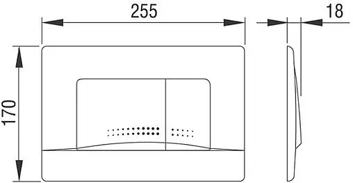 Комплект 6 в 1 Pestan Fluenta Rimless SET40006661AW с кнопкой Active белый глянцевый
