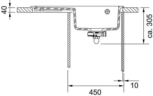 Мойка кухонная Franke Mythos MTK 611-78 L оникс 124.0433.445