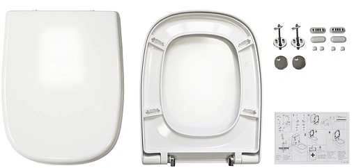 Унитаз-компакт безободковый Sanita Luxe Infinity Rimless белый INFSLCC01040522R