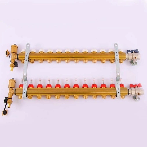 Группа коллекторная с расходомерами 12 отводов 1"в/в x ¾"ек Tiemme 3870018