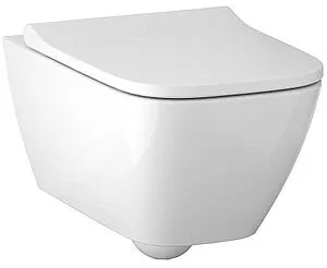 Унитаз подвесной безободковый Geberit Smyle Square Rimfree белый 500.683.00.2 Унитаз подвесной безободковый Geberit Smyle Square Rimfree белый 500.683.00.2, 1