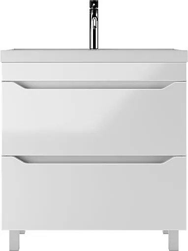 Тумба под умывальник напольная Айсберг Bazis 80 белый DA5908T