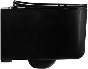 Унитаз подвесной безободковый Aquatek Мия черный матовый AQ2004-MB, 3