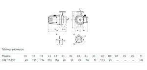 Насос циркуляционный Unipump UPF 32-120 220 83924, 4