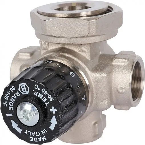 Четырёхходовой термостатический смесительный клапан 1½&quot; +30...+60°С Kvs 3.5 Barberi 630 A20 N00 1