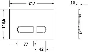 Комплект 5 в 1 Duravit D-Neo Set_D-Neo_хром с кнопкой WD5001021 хром глянцевый Комплект 5 в 1 Duravit D-Neo Set_D-Neo_хром с кнопкой WD5001021 хром глянцевый, 4