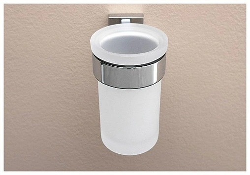 Стакан двойной Aquanet хром 4784