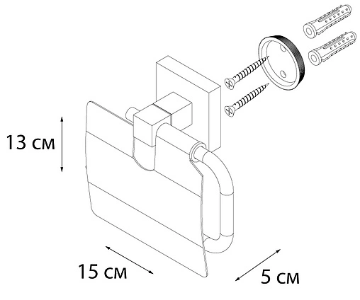 Держатель туалетной бумаги Fixsen Metra хром FX-11110