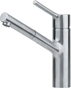 Смеситель для кухни с выдвижным изливом Franke Taros Neo нержавеющая сталь 115.0596.383 Смеситель для кухни с выдвижным изливом Franke Taros Neo нержавеющая сталь 115.0596.383, 1