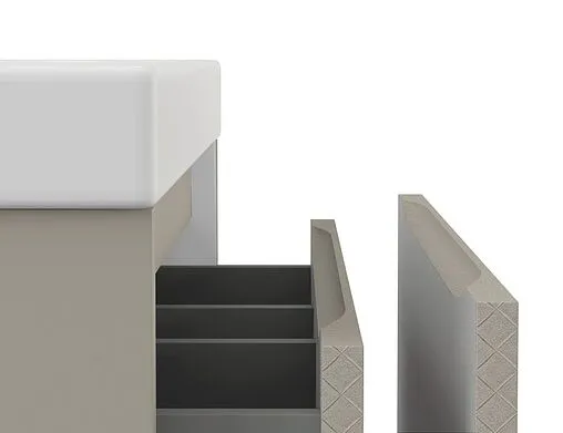 Тумба под умывальник подвесная Cersanit Grande 60 бежевый 64309