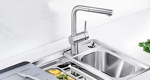 Смеситель для кухни с выдвижным изливом Grohe Minta хром 32168000, 4