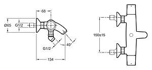 Смеситель для ванны Jacob Delafon Elevation хром E18874-CP Смеситель для ванны Jacob Delafon Elevation хром E18874-CP, 2
