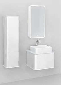 Шкаф-пенал подвесной Jorno Pastel 35 белый жемчуг Pas.04.125/P/W Шкаф-пенал подвесной Jorno Pastel 35 белый жемчуг Pas.04.125/P/W, 5