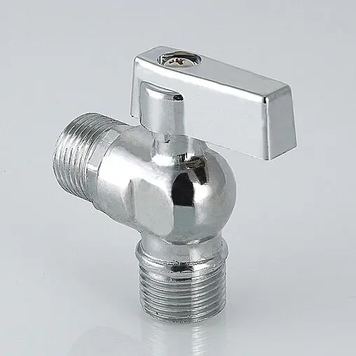 Кран шаровый угловой для бытовой техники ½"н x ¾"н хром Valtec VT.392.N.05 Кран шаровый угловой для бытовой техники ½"н x ¾"н хром Valtec VT.392.N.05