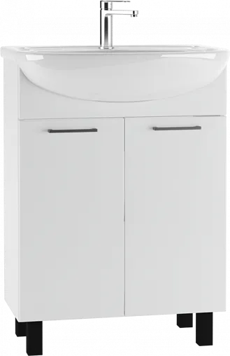 Тумба под умывальник напольный Айсберг Уют 60 белый DA2703T