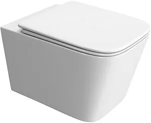 Унитаз подвесной безободковый BelBagno Due Tornado белый BB5171CH-TOR/SC Унитаз подвесной безободковый BelBagno Due Tornado белый BB5171CH-TOR/SC, 1