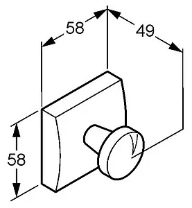 Крючок Kludi JOOP! хром 5598205 Крючок Kludi JOOP! хром 5598205, 2