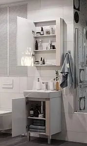 Тумба-умывальник Aquaton Кантри 65 белый/дуб верона 1A2576K0AHB20, 5