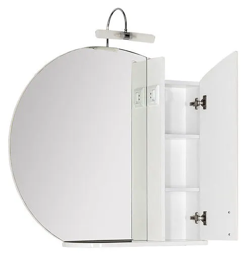 Шкаф-зеркало Aquanet Моника 85 R белый 00186775