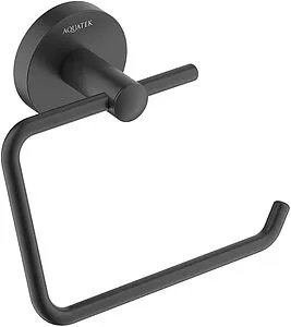 Держатель туалетной бумаги Aquatek Оберон чёрный матовый AQ4218MB, 1